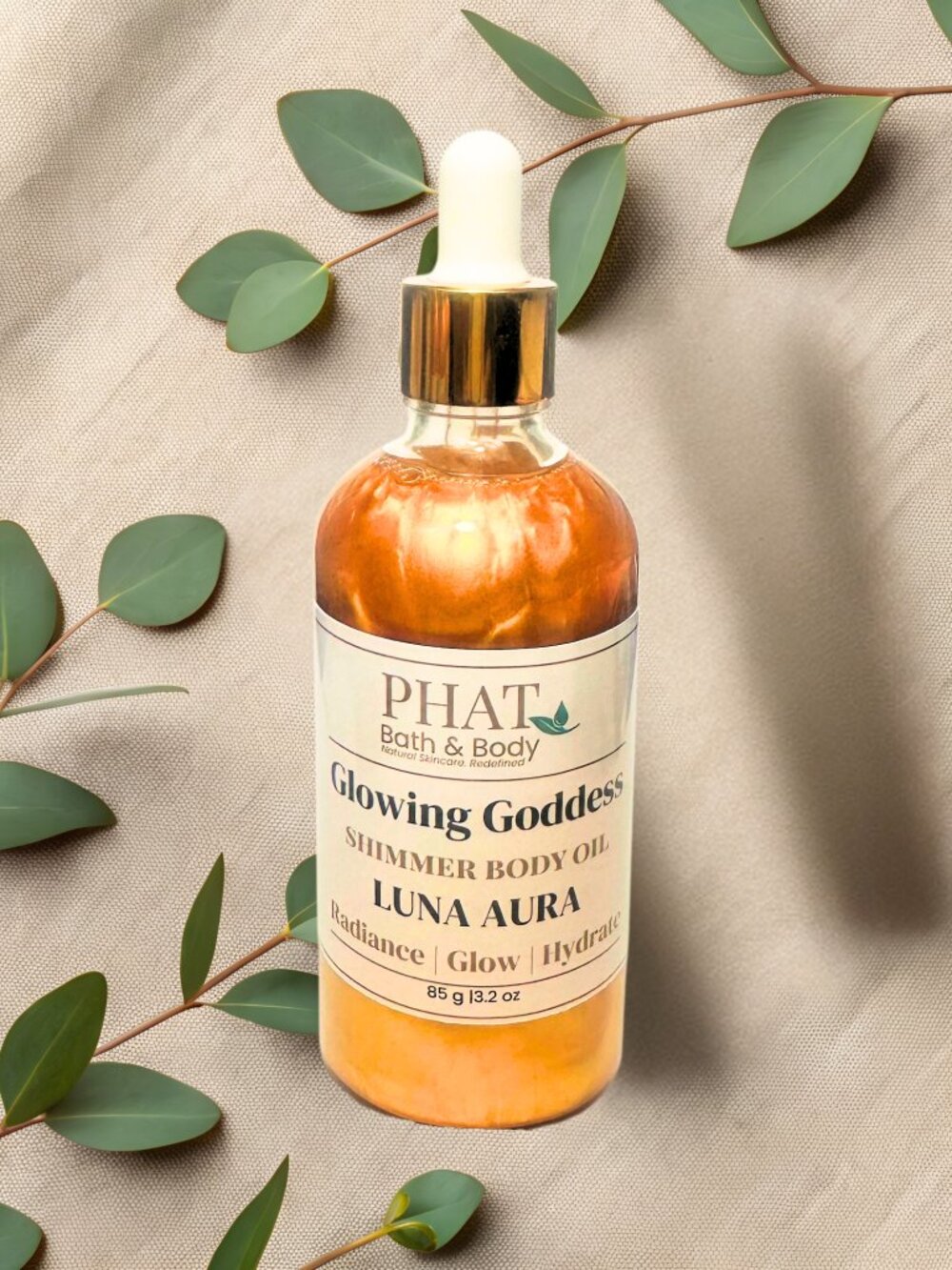 Phat Bath & Body Luna Aura Glowing Goddess Shimmer Body Oil